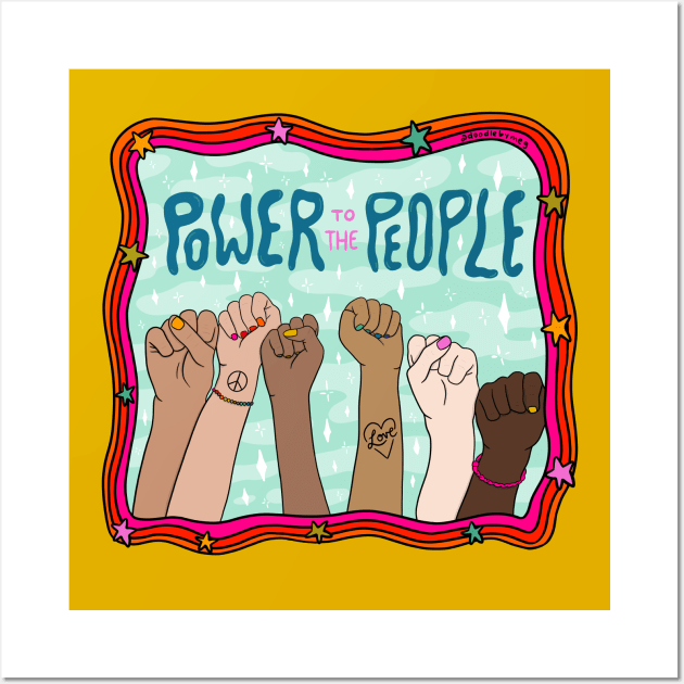 Power to the People Wall Art by Doodle by Meg